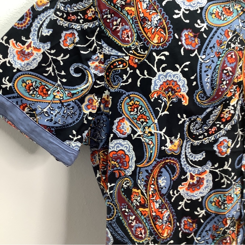 Consequence Mens Paisley Short Sleeve Shirt New - Picture 3 of 5